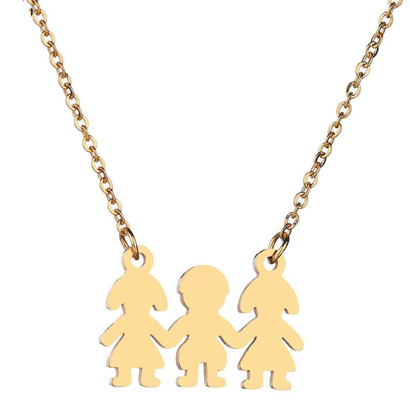 Stainless Steel Necklace Brother Sister Family Necklaces Jewelry Silver Color Lovely Boy Girl Pendant Link Chain Birthday Gift Chains
Stainless Steel Necklace Brother Sister Family Necklaces Jewelry Silver Color Lovely Boy Girl Pendant Link Chain Birthday Gift Chains