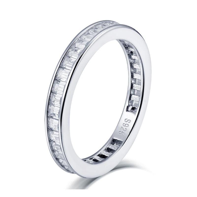 Cluster Rings 925 Sterling Silver Eternity Ring Emerald Cut SONA Stone Ladies Engagement Wedding Band Jewelry 100% Quality Assurance
Cluster Rings 925 Sterling Silver Eternity Ring Emerald Cut SONA Stone Ladies Engagement Wedding Band Jewelry 100% Quality Assurance