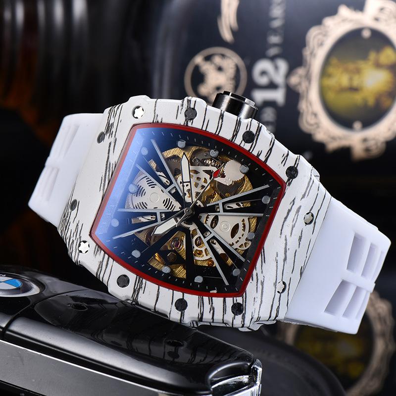 Wristwatches Hengbolong Wine Barrel Watch Transparent Inlaid Diamond Ghost Head Personality Fashion Men's, Red
Wristwatches Hengbolong Wine Barrel Watch Transparent Inlaid Diamond Ghost Head Personality Fashion Men's, Red