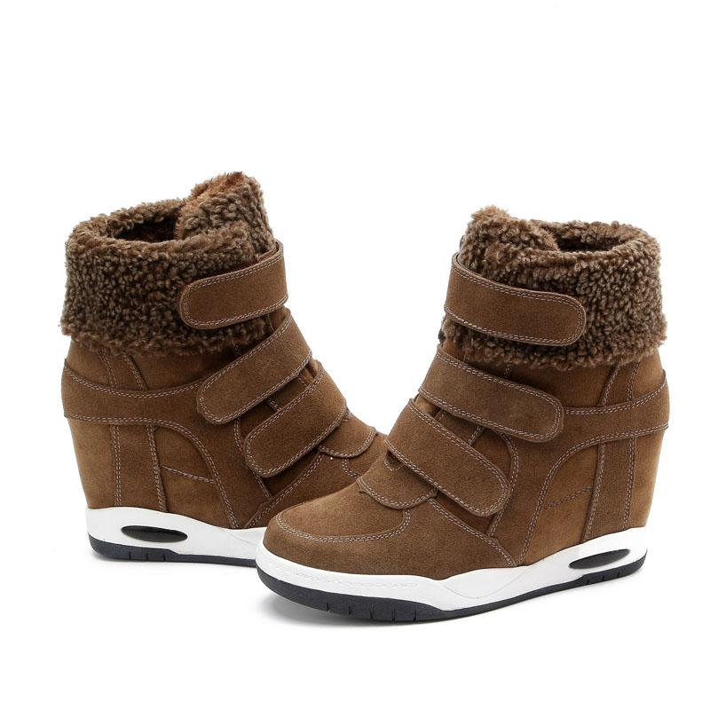 Customize Size Women Spring Winter Ankle Boots Hidden Wedges Round Toe Height Increased Shoes Woman, Black
Customize Size Women Spring Winter Ankle Boots Hidden Wedges Round Toe Height Increased Shoes Woman, Black