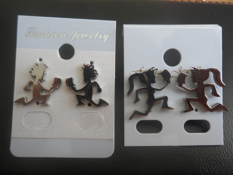 2 Pair Lot(each 1 Boy / Girls ) Silver Polished Earring Studs Juggalo Hatchetman Stainless Steel ICP Hatchet Jewelry
2 Pair Lot(each 1 Boy / Girls ) Silver Polished Earring Studs Juggalo Hatchetman Stainless Steel ICP Hatchet Jewelry