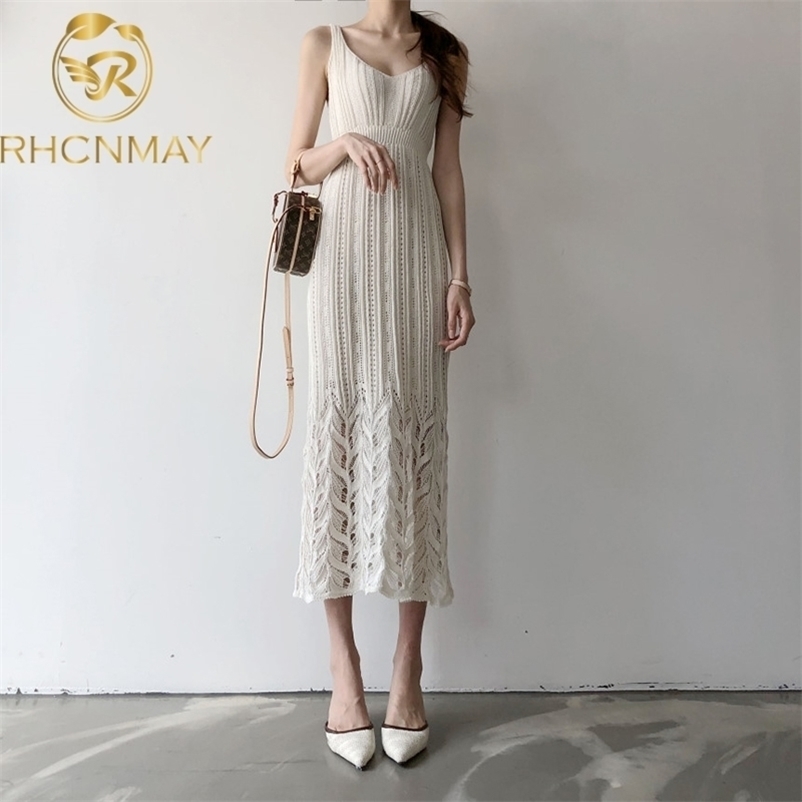 Summer Knitted Women Dress Fashion Hollow Out Sweater Sleeveless Casual Maxi Long Elastic es 210520, Picture color
Summer Knitted Women Dress Fashion Hollow Out Sweater Sleeveless Casual Maxi Long Elastic es 210520, Picture color
