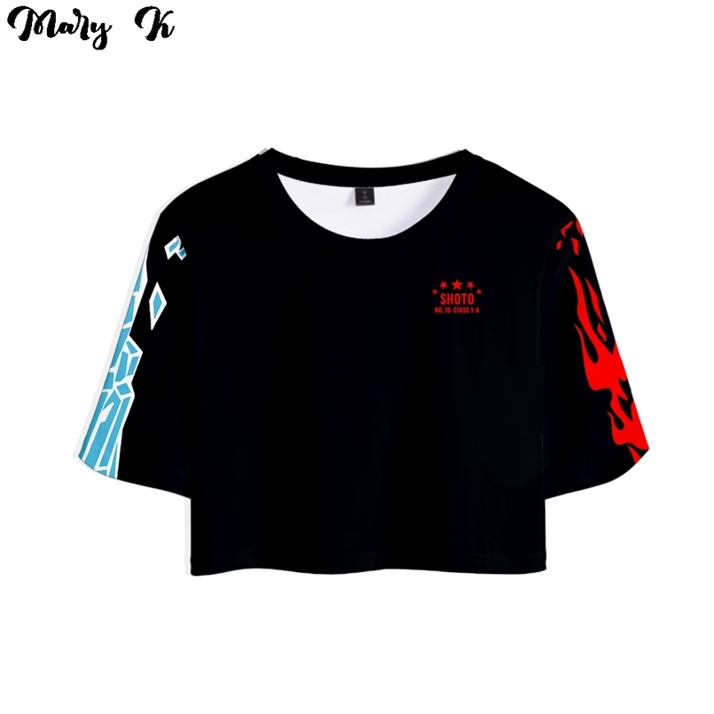 My Hero Academia Todoroki Cosplay Crop Top Exposed navel T-Shirt Oversize O-neck Tops Women Funny Tshirt 210708, Q00000-yh05-aaa
My Hero Academia Todoroki Cosplay Crop Top Exposed navel T-Shirt Oversize O-neck Tops Women Funny Tshirt 210708, Q00000-yh05-aaa