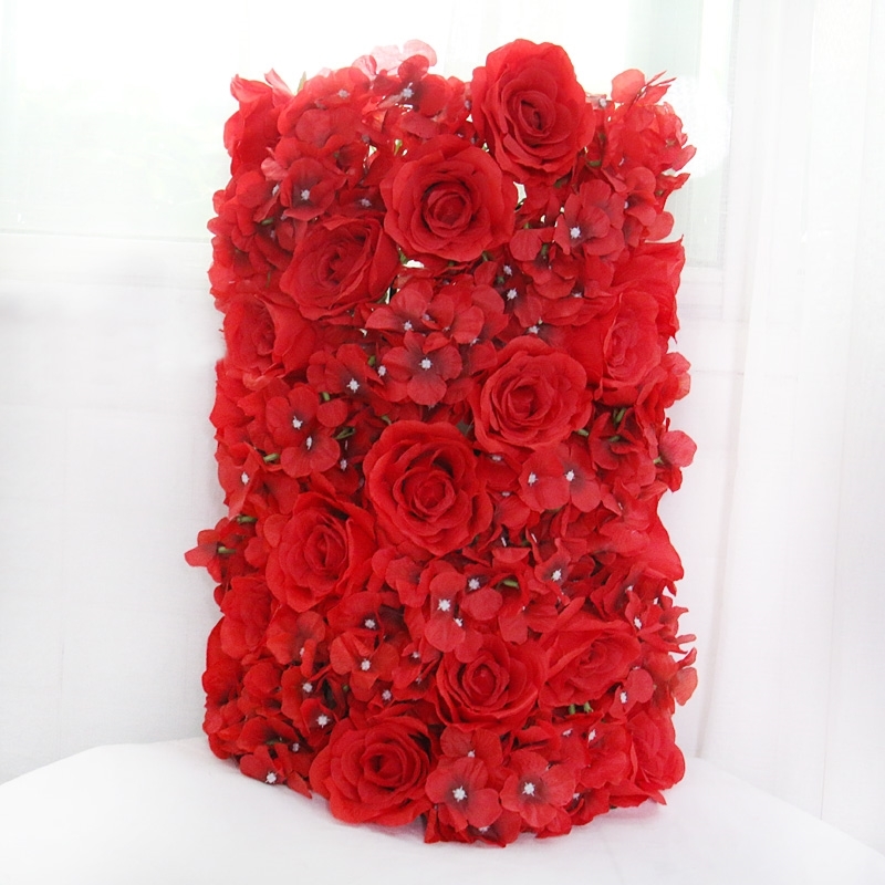 60/55CM White Artificial Flower Row With Plastic Green Mesh Base Wedding Props Decoration Window Event Party Table Centerpieces 210317