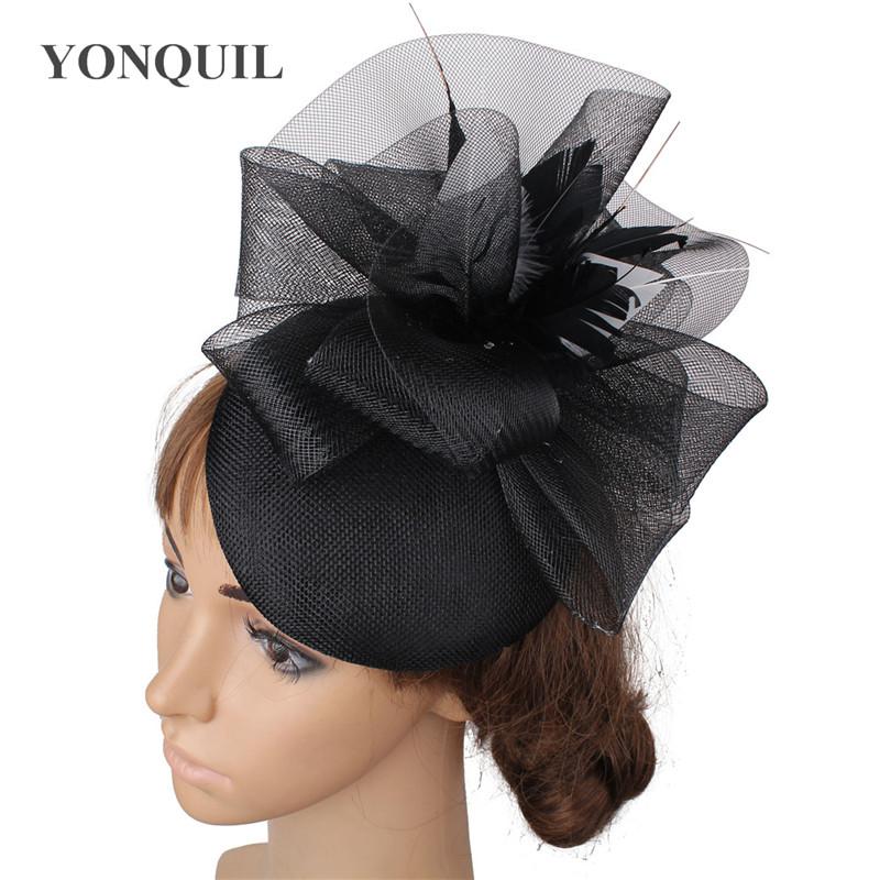 Headpieces Fashion Black Wedding Millinery Cap Women Mesh Fascinator Hats Hair Clip Elegant Bride Headwear Hairpin With Bow
Headpieces Fashion Black Wedding Millinery Cap Women Mesh Fascinator Hats Hair Clip Elegant Bride Headwear Hairpin With Bow