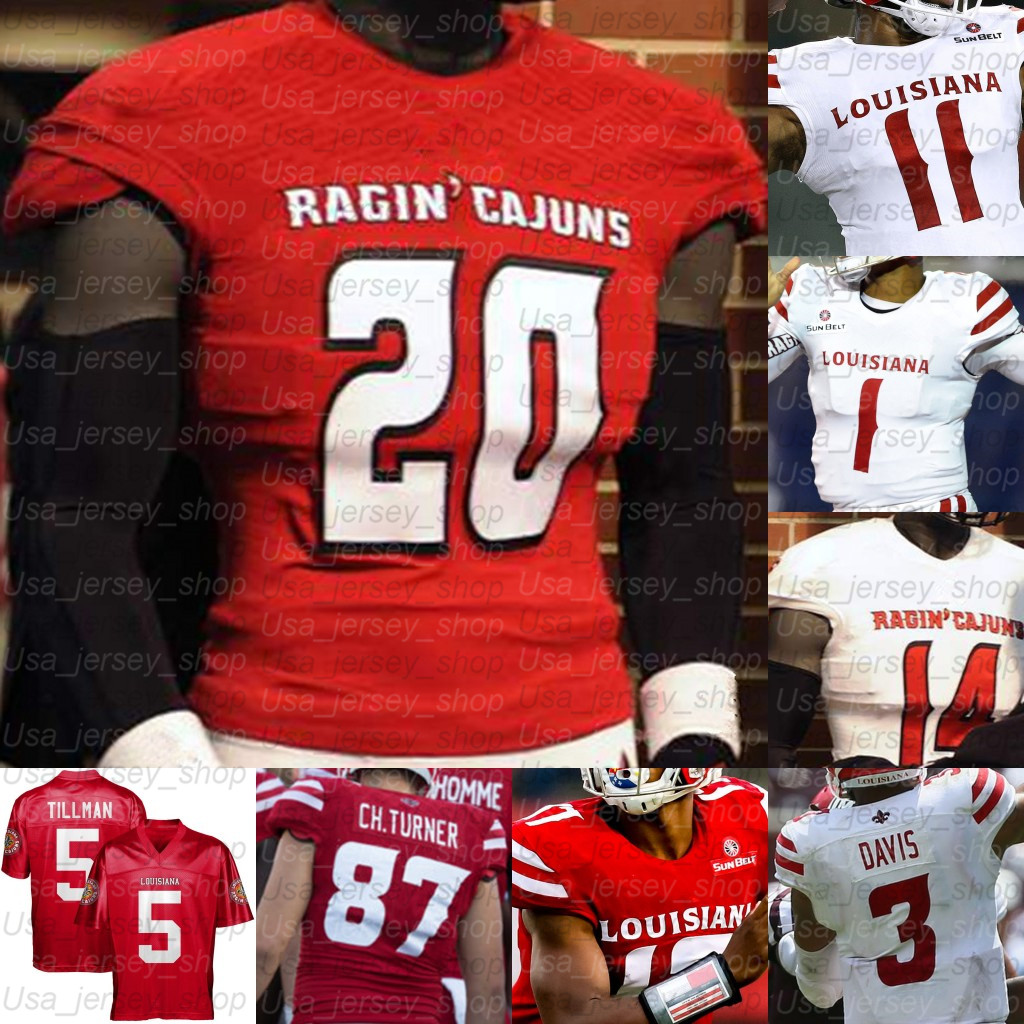Custom Louisiana Ragin' Cajuns College Football Jerseys Charles Tillman Levi Lewis Trey Ragas Elijah Mitchell Peter LeBlanc Williams Gardner, White ii
Custom Louisiana Ragin' Cajuns College Football Jerseys Charles Tillman Levi Lewis Trey Ragas Elijah Mitchell Peter LeBlanc Williams Gardner, White ii