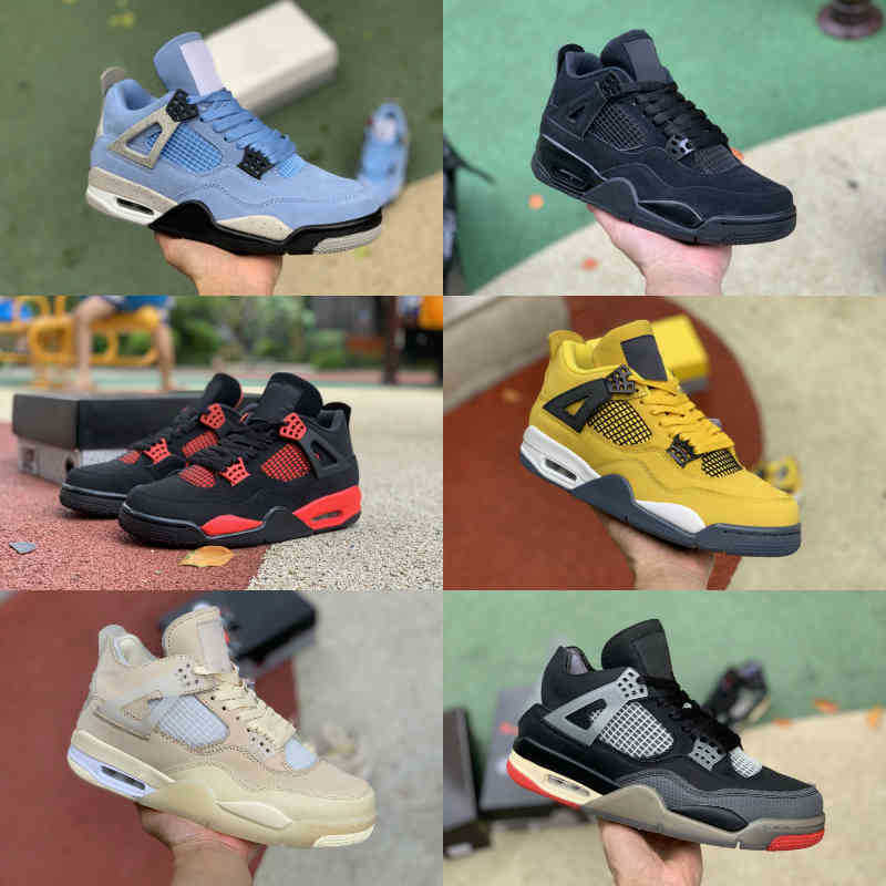 Top Quality University Blue 4 4s Basketball Shoes Mens Cream Sail White Oreo Black Cement Cat JORDÁN Bred Ow Red Thunder Taupe Haze What The
Top Quality University Blue 4 4s Basketball Shoes Mens Cream Sail White Oreo Black Cement Cat JORDÁN Bred Ow Red Thunder Taupe Haze What The