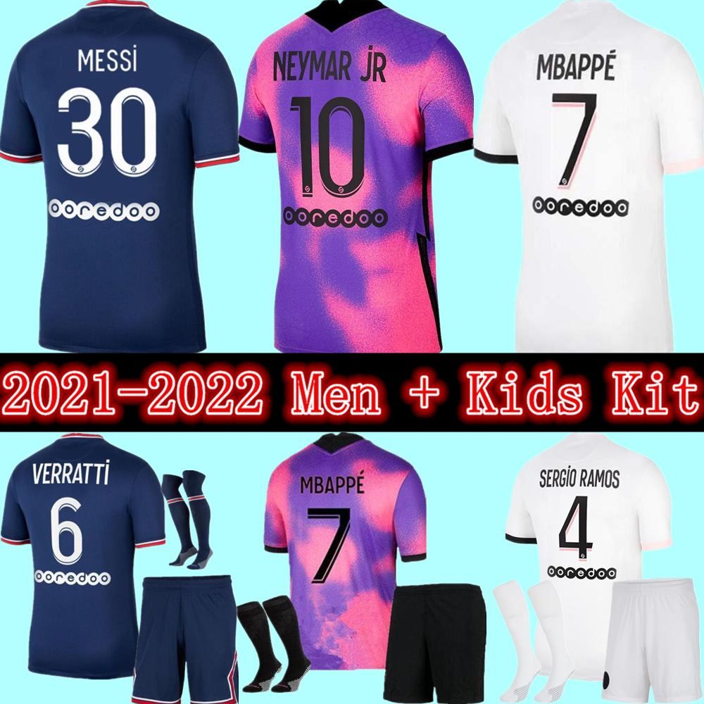 21 22 Paris MESSI MBAPPE Soccer Jerseys 2021 SERGIO RAMOS DI MARIA Jersey 2022 ICARDI VERRATTI SARABIA KEAN Football Shirt aldult Men + Kids Kit youth uniforms, 4th+league patch adult
21 22 Paris MESSI MBAPPE Soccer Jerseys 2021 SERGIO RAMOS DI MARIA Jersey 2022 ICARDI VERRATTI SARABIA KEAN Football Shirt aldult Men + Kids Kit youth uniforms, 4th+league patch adult