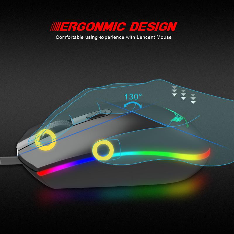 Wired Computer Mouse For PC Gamer Optical Professional Gaming RGB Backlight Breathing Light Mice
Wired Computer Mouse For PC Gamer Optical Professional Gaming RGB Backlight Breathing Light Mice