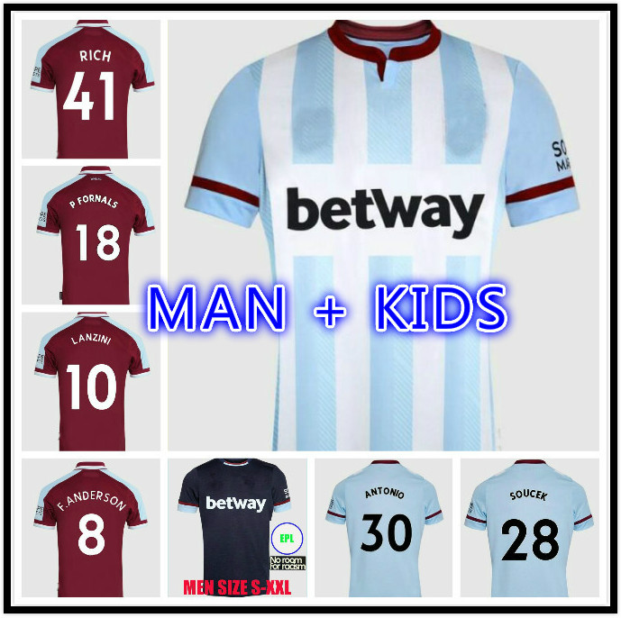 21 22 LANZINI NOBLE BOWEN Soccer Jerseys 2021 2022 Home Away LINGARD YARMOLENKO ANTONIO Football Shirt FORNALS CRESSWELL Mens + Kids Kit set Jersey, Black;yellow
21 22 LANZINI NOBLE BOWEN Soccer Jerseys 2021 2022 Home Away LINGARD YARMOLENKO ANTONIO Football Shirt FORNALS CRESSWELL Mens + Kids Kit set Jersey, Black;yellow