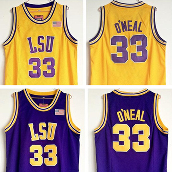 NCAA Tigers 33 Shaq O'NEAL Basketball Wear Jersey College LSU T Shaquille Oneal Stitched Vintage Shirts Jerseys Athletic Outdoor Apparel, Black;red
NCAA Tigers 33 Shaq O'NEAL Basketball Wear Jersey College LSU T Shaquille Oneal Stitched Vintage Shirts Jerseys Athletic Outdoor Apparel, Black;red