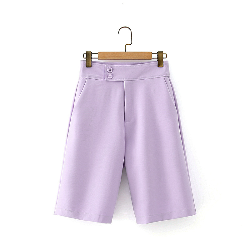 purple women elegant blazer suits fashion ladies slim shorts set casual female cute jackets sets sweet girls chic 210430