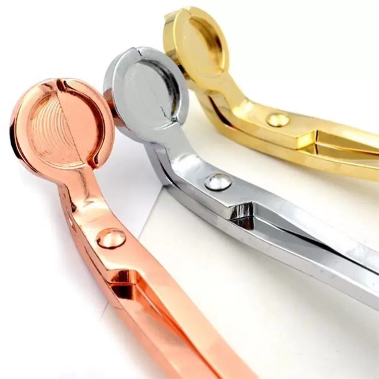 DHL Scissors Stainless Steel Snuffers Candle Trimmer Rose Gold Cutter Wick Oil Lamp Trim scissor Wholesale 0901