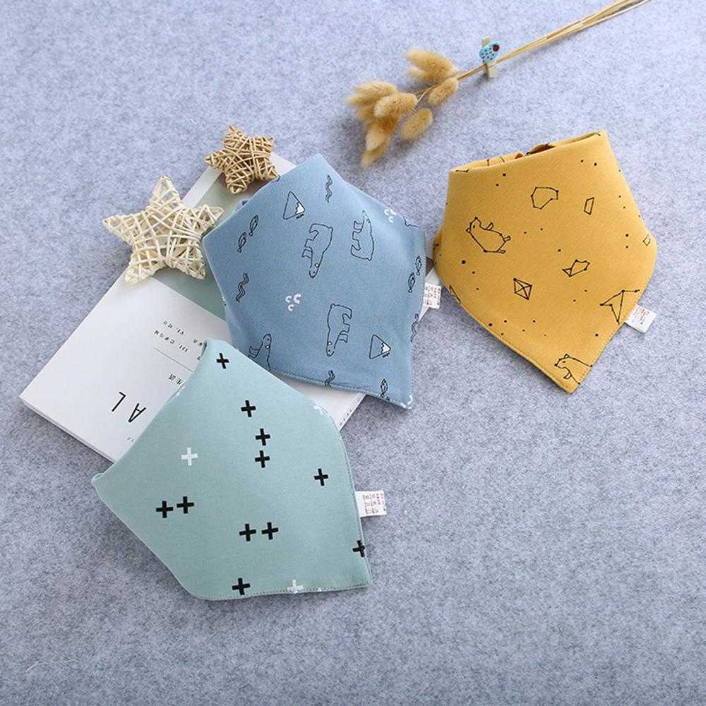 3-pack Moon Print Bibs Set for Baby Products Gear Burp Cloths Care 210528bj