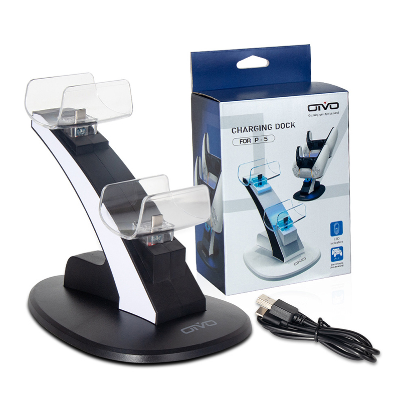 Dobe LED Charger Cradle Stand Elements Lightweight Gamepad Dock for PS5 Ps4 Slim Pro Joystick Wireless Bluetooth Game Controller Dual USB Charging Station
Dobe LED Charger Cradle Stand Elements Lightweight Gamepad Dock for PS5 Ps4 Slim Pro Joystick Wireless Bluetooth Game Controller Dual USB Charging Station