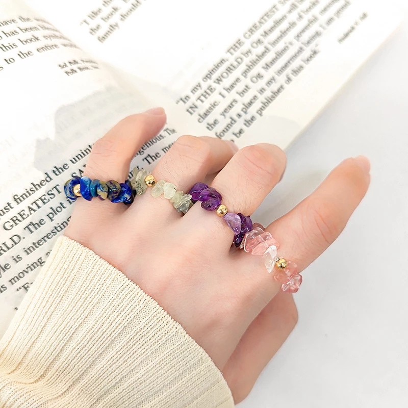 Resin Geometric Irregular Stone Rings Vintage Ins Jewelry Finger Ring Women Bead Ring Acrylic Elastic Ring
Resin Geometric Irregular Stone Rings Vintage Ins Jewelry Finger Ring Women Bead Ring Acrylic Elastic Ring