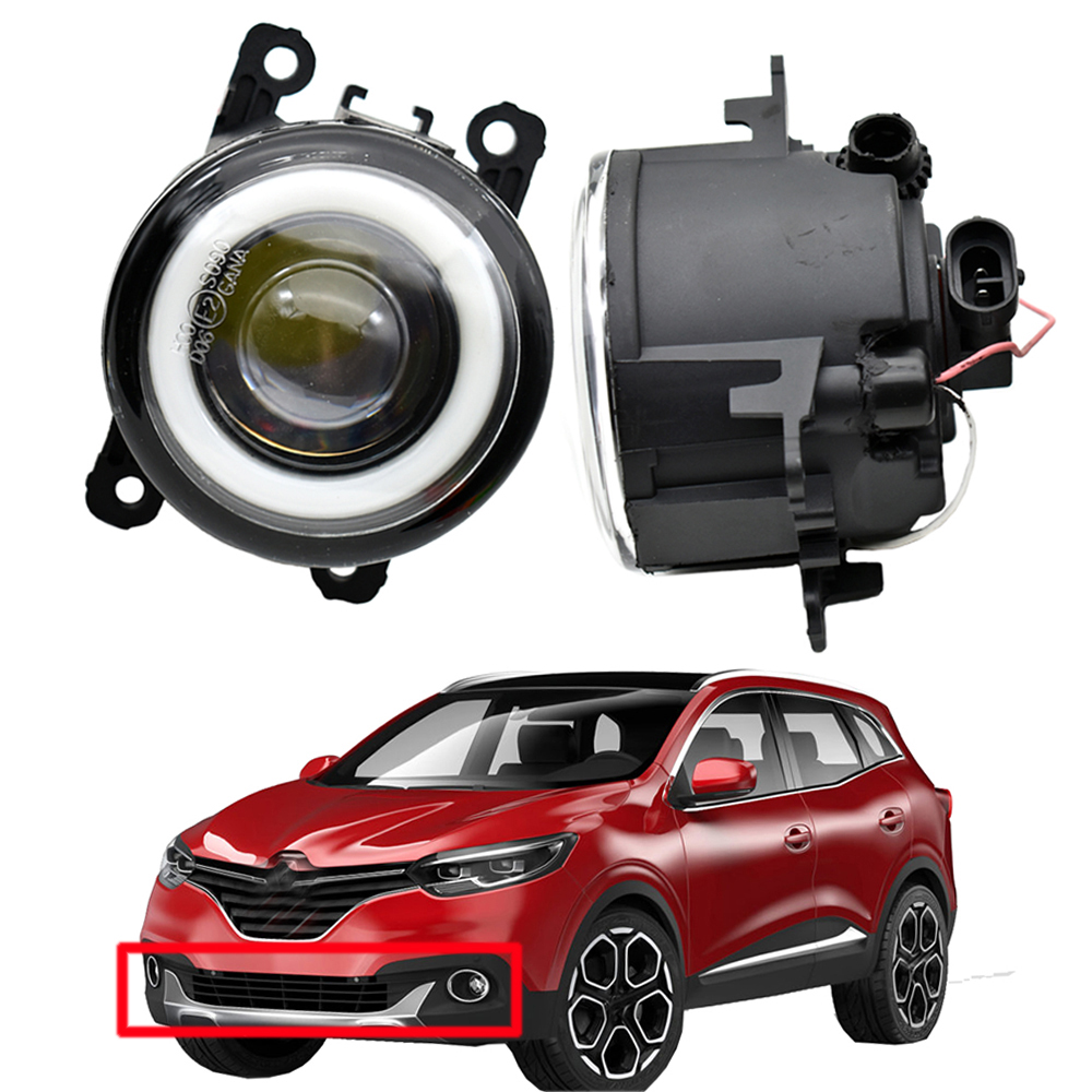high quality Daytime Running Lights LED Angel Eye Styling pair Fog light for Renault Kadjar 2015-2018