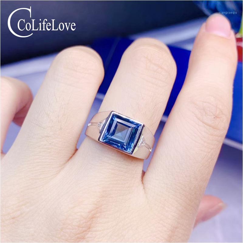 Cluster Rings CoLife Jewelry 925 Silver Man Ring 8mm Natural Topaz For Fashion Sterling Real, Golden;silver
Cluster Rings CoLife Jewelry 925 Silver Man Ring 8mm Natural Topaz For Fashion Sterling Real, Golden;silver