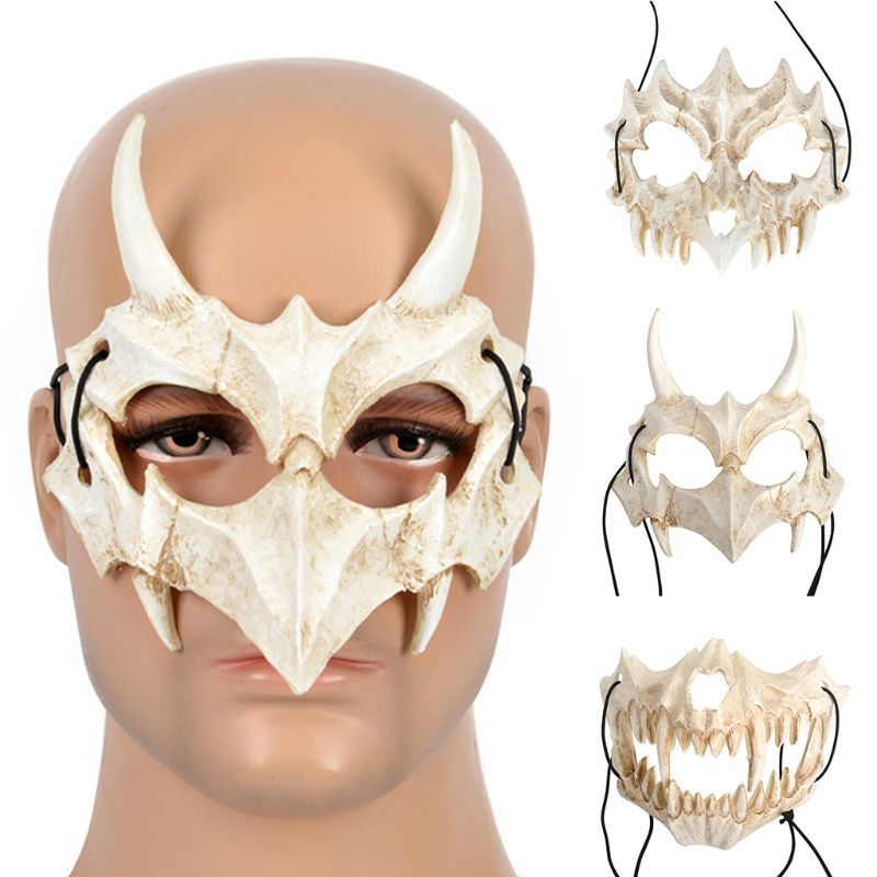 Japanese Anime Dragon God Skeleton Half Face Mask Halloween Cosplay Costume Prop X7YA
Japanese Anime Dragon God Skeleton Half Face Mask Halloween Cosplay Costume Prop X7YA