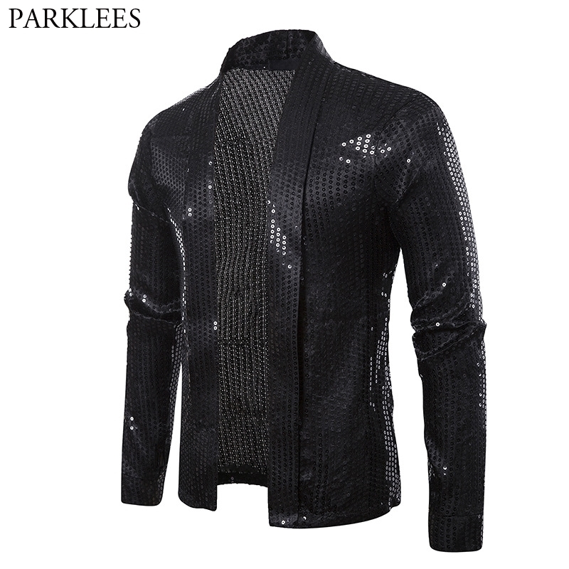 Black Sequins Street Cardigan Blazer Men Disco Dancer Club Party Blazer Jacket Male Casual Hip Hop Swag Clothes for Hipster Men 210522, Sky blue
Black Sequins Street Cardigan Blazer Men Disco Dancer Club Party Blazer Jacket Male Casual Hip Hop Swag Clothes for Hipster Men 210522, Sky blue