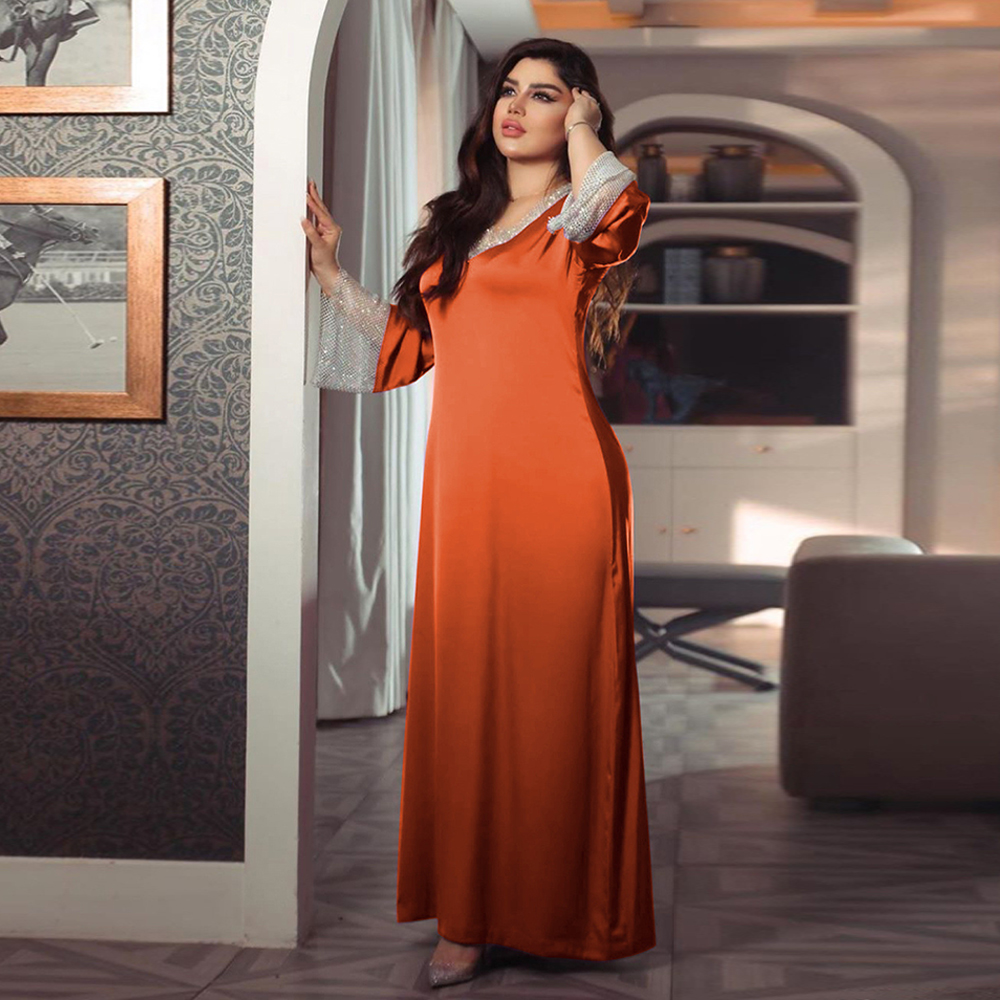 Plus Size Dresses For Women 2021 Fashion Abaya Dubai Muslim Turkey Long Sleeve Satin Dress Vestidos Vetement Robe Longue Femme
Plus Size Dresses For Women 2021 Fashion Abaya Dubai Muslim Turkey Long Sleeve Satin Dress Vestidos Vetement Robe Longue Femme