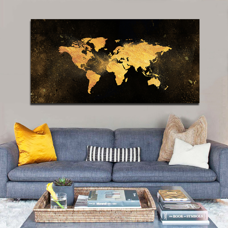 Abstract Art Golden Maps For Living Room Wall Art Canvas Prints Posters Canvas Modern Black Decorative Pictures
Abstract Art Golden Maps For Living Room Wall Art Canvas Prints Posters Canvas Modern Black Decorative Pictures