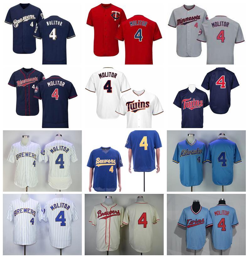 Retire Men Vintage 4 Paul Molitor Baseball Jersey Navy Blue White Beige Red Grey All Stitched Breathable Pinstripe Pullover Cool Base
Retire Men Vintage 4 Paul Molitor Baseball Jersey Navy Blue White Beige Red Grey All Stitched Breathable Pinstripe Pullover Cool Base
