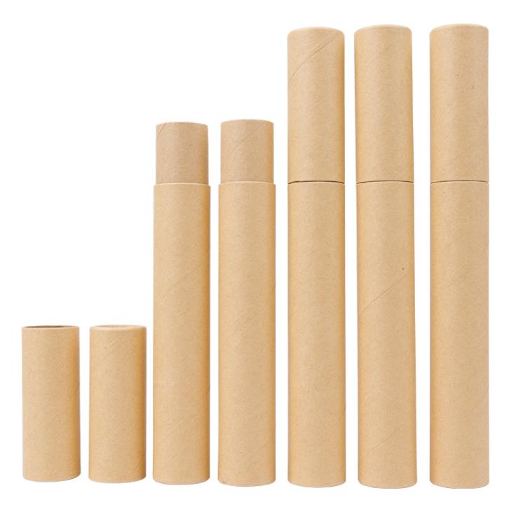 500pcs/lot Black Kraft Paper Incense Tube Boxes Incense-Barrel Small Storage Box for pencil Joss Stick Convenient Carrying 20.7x2.1cm SN2896