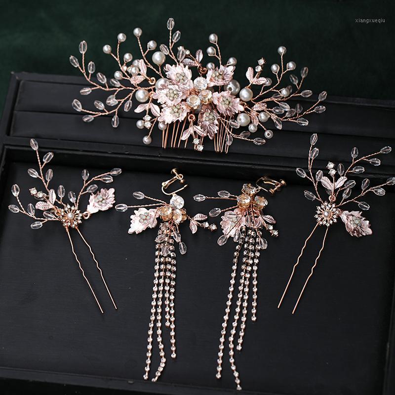 Pcs Rose Gold Hair Combs Hairpins Tassel Earrings Sets Pearl Rhinestone Hairband BrideHeadpiece Wedding Headwear Women Jewelry Clips & Barre, Golden;silver
Pcs Rose Gold Hair Combs Hairpins Tassel Earrings Sets Pearl Rhinestone Hairband BrideHeadpiece Wedding Headwear Women Jewelry Clips & Barre, Golden;silver