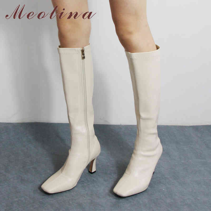 Knee-High Boots Women Shoes Square Toe Stiletto Heels Long Zip High Heel Ladies Winter Black Beige Size 210517
Knee-High Boots Women Shoes Square Toe Stiletto Heels Long Zip High Heel Ladies Winter Black Beige Size 210517