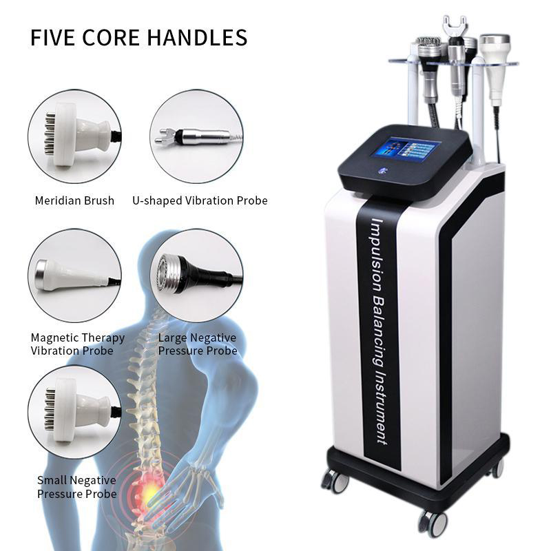 5 IN 1 Spine Physiotherapy Massage Health Care Instrument Vacuum Pressotherapy Lymph Drainage Magnetic Vibration Massage Machine