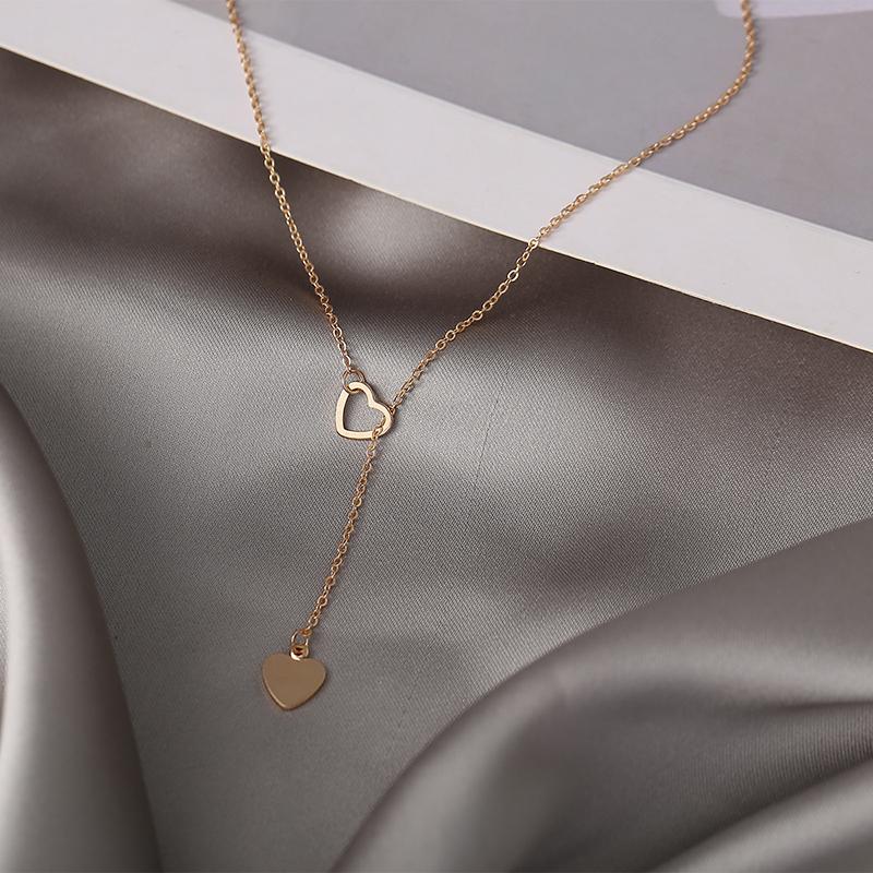 Chains Simple Gold Color Vintage Heart Long Pendant Choker Necklace Jewelry Women Fashion Female Chain Jewellery Bijoux Femme 2021
Chains Simple Gold Color Vintage Heart Long Pendant Choker Necklace Jewelry Women Fashion Female Chain Jewellery Bijoux Femme 2021
