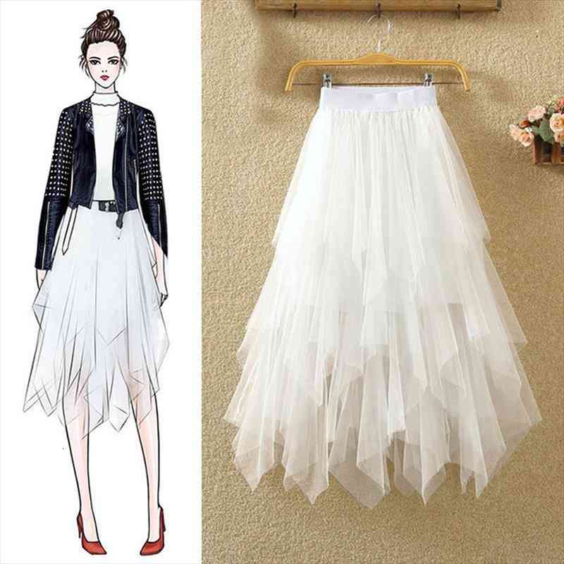 tulle skirts womens faldas mujer moda fashion elastic high waist mesh maxi pleated long midi saias jupe womens skirt, Black
tulle skirts womens faldas mujer moda fashion elastic high waist mesh maxi pleated long midi saias jupe womens skirt, Black