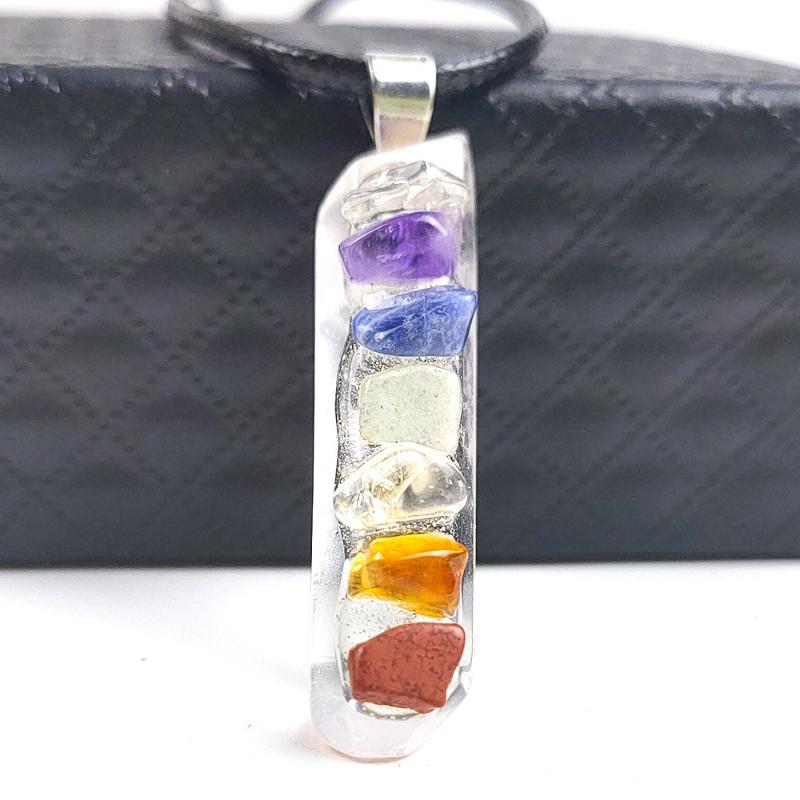 Chokers Orgonite Natural Stone Crystal Seven Chakras Irregular Energy Leather Chain Necklaces Charm Women Jewelry Pendant Necklace
Chokers Orgonite Natural Stone Crystal Seven Chakras Irregular Energy Leather Chain Necklaces Charm Women Jewelry Pendant Necklace