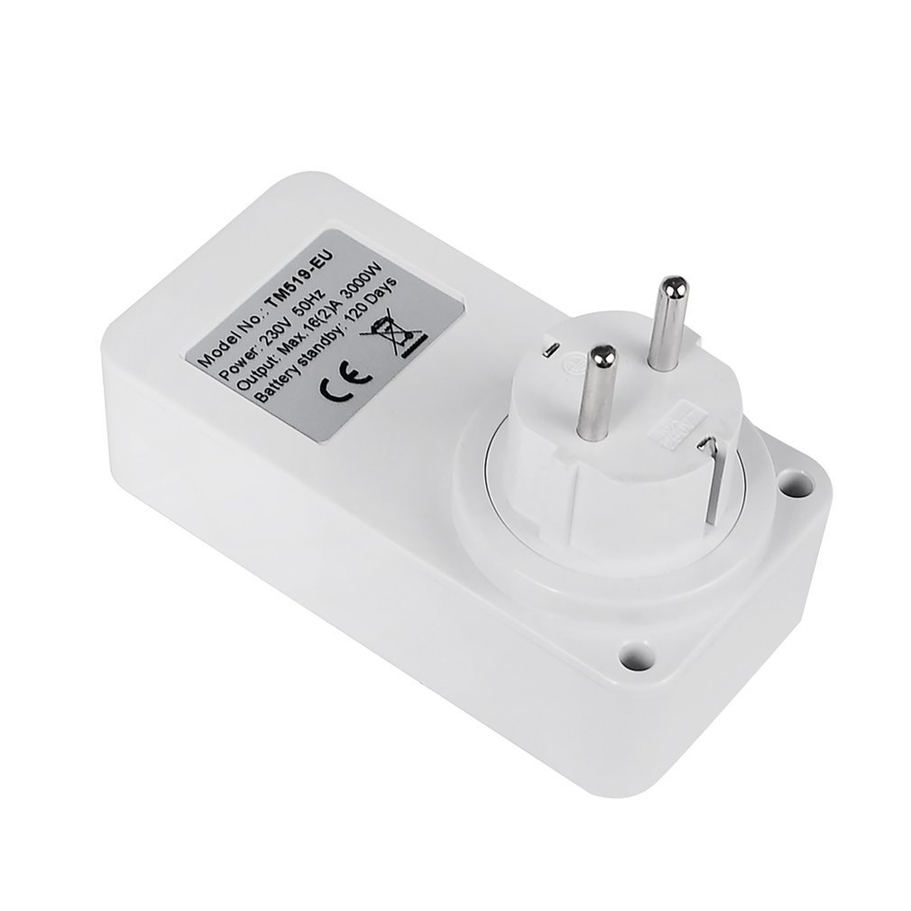 Synotimer TM519 Electronic digital timer Cooker Socket 230V 120V 7 Day 12/24 Timing Socket