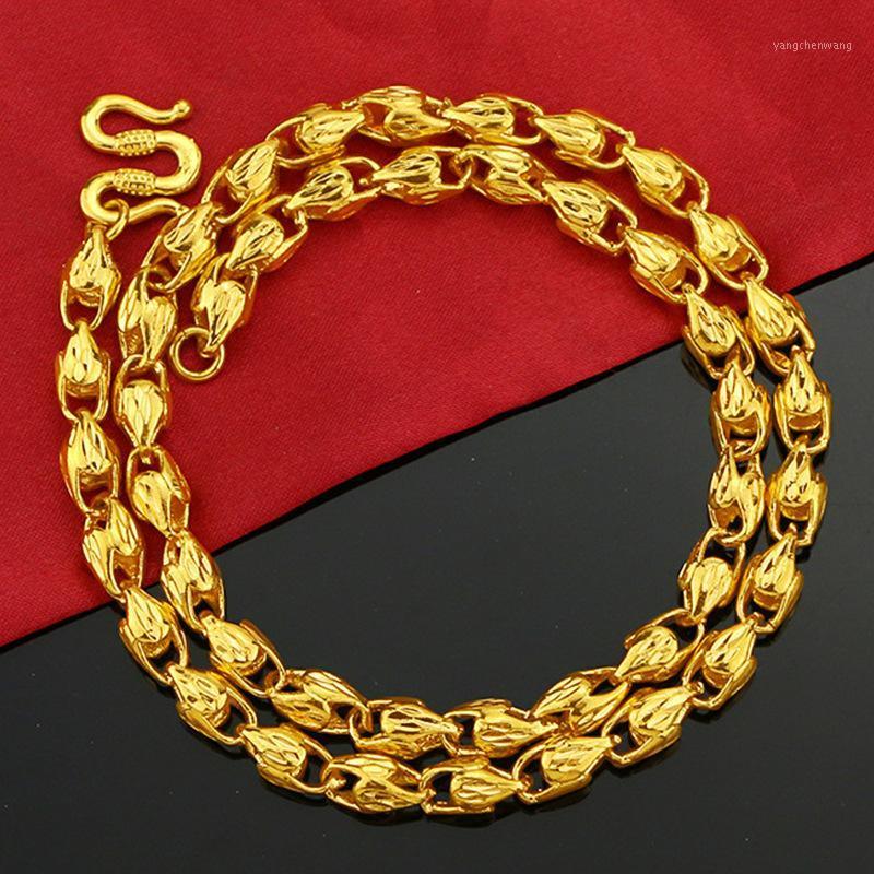 Luxury 24K Yellow Gold Necklace For Men Retro Vietnam Hollow Melon Seed Wedding Engagement Fine Jewelry Gifts Chains
Luxury 24K Yellow Gold Necklace For Men Retro Vietnam Hollow Melon Seed Wedding Engagement Fine Jewelry Gifts Chains