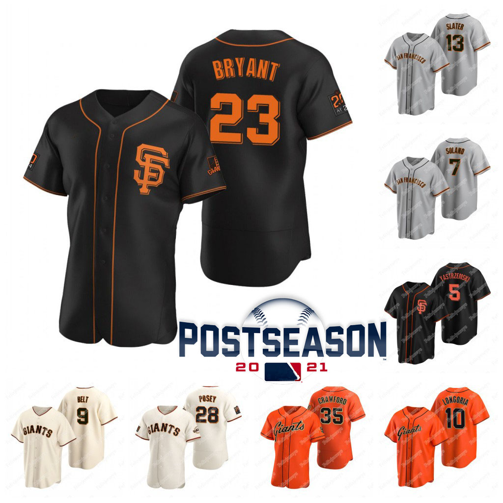 23 Kris Bryant Giants 2021 Postseason Jersey Buster Posey Evan Longoria Mike Yastrzemski Crawford Slater Alex Dickerson Wood Donovan Solano Belt Tauchman Duggar, Youth size s-xl black
23 Kris Bryant Giants 2021 Postseason Jersey Buster Posey Evan Longoria Mike Yastrzemski Crawford Slater Alex Dickerson Wood Donovan Solano Belt Tauchman Duggar, Youth size s-xl black