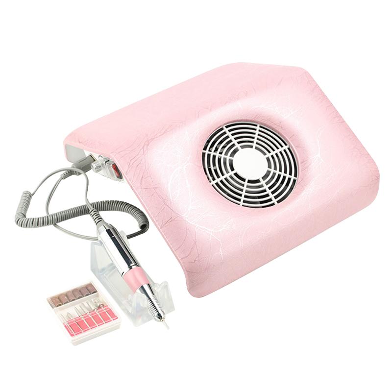 Nail Drill & Accessories Dust Collector Machine Suction Cleaner Nails Art Salon Tools With Replaceable Grinding Heads & Dust Bags