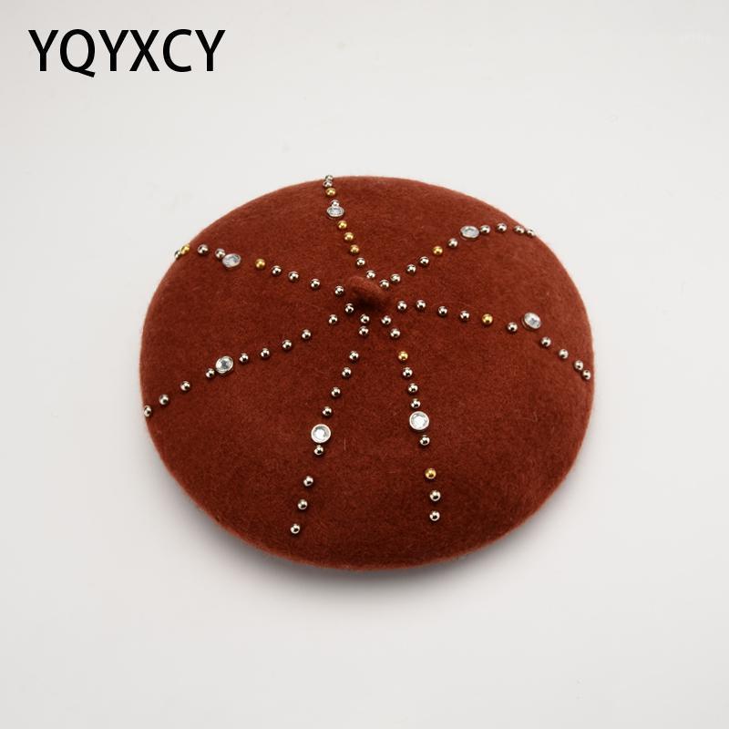 Berets YQYXCY Hat Women Winter Wool Beret Autumn Woolen Elegant Full Rhinestone Warm Womens Hats Cap Gorras Ladies, White
Berets YQYXCY Hat Women Winter Wool Beret Autumn Woolen Elegant Full Rhinestone Warm Womens Hats Cap Gorras Ladies, White
