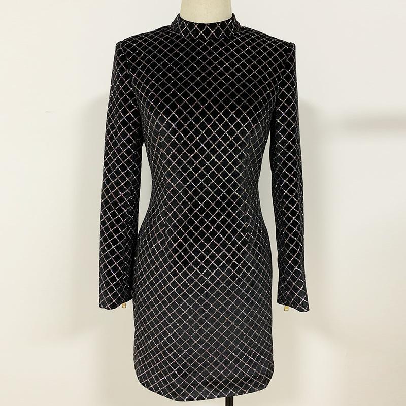 Sexy Long Sleeve Turtleneck Plaid Sparkly Glitter Women Winter Dress 2021 High Street Double Breasted Pink Red Black Vestidos Casual Dresses
Sexy Long Sleeve Turtleneck Plaid Sparkly Glitter Women Winter Dress 2021 High Street Double Breasted Pink Red Black Vestidos Casual Dresses