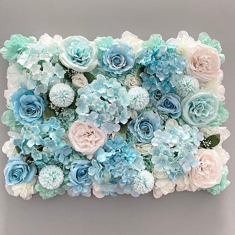 Decorative Flowers & Wreaths Aritificial Silk Rose Flower Wall Panels Decoration For Wedding Baby Shower Birthday Party Pography Backdrop