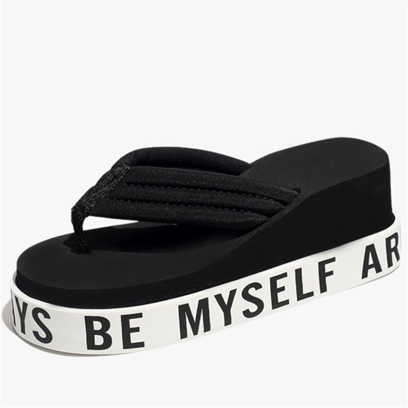 Women Summer Slippers Thick Sole Beach Shoes Woman Outside Flat Slides Ladies Wedge Platform Sandals Flips Flops, Black
Women Summer Slippers Thick Sole Beach Shoes Woman Outside Flat Slides Ladies Wedge Platform Sandals Flips Flops, Black