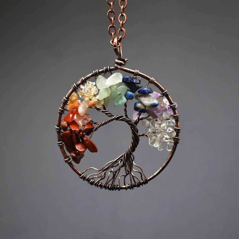 Decorative Objects & Figurines 7 Chakra Tree Of Life Crystal Stone Wisdom Handmade Ancient Copper Home Car Snake Bone Chain Decor Necklace
Decorative Objects & Figurines 7 Chakra Tree Of Life Crystal Stone Wisdom Handmade Ancient Copper Home Car Snake Bone Chain Decor Necklace