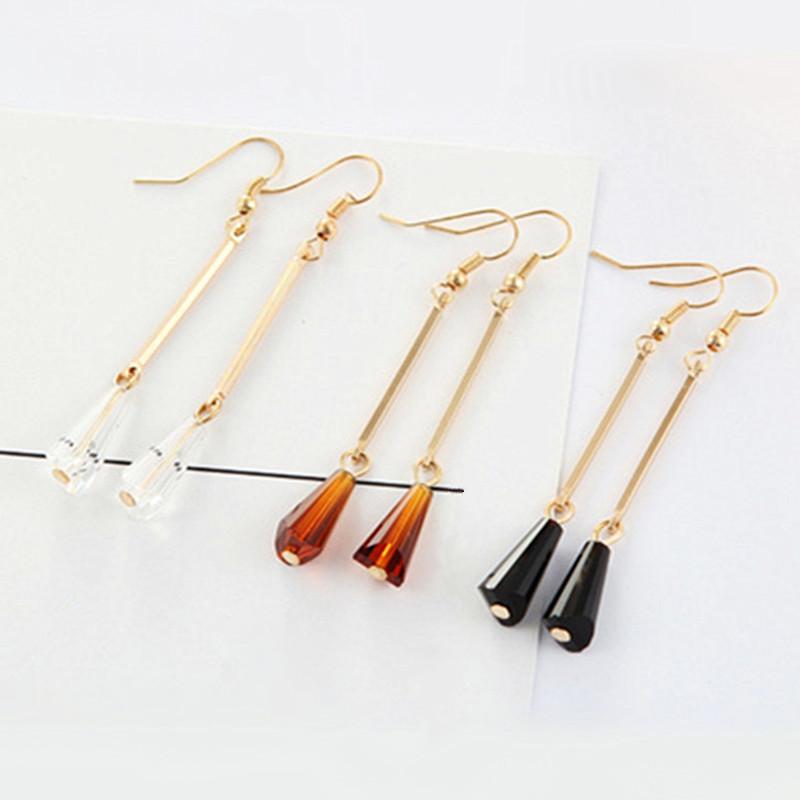 Stud Ladies Vintage Crystal Earrings Exquisite Water Droplets Long Fashion Statement Jewelry For Women Girls Gift, Golden;silver
Stud Ladies Vintage Crystal Earrings Exquisite Water Droplets Long Fashion Statement Jewelry For Women Girls Gift, Golden;silver