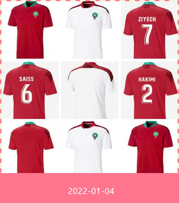 Maillot Maroc 2021 2022 Morocco Soccer Jersey Home Red Away White HAKIMI ZIYECH ALIOUI MUNIR TOP Quality 21 22 Mens Maillots de foot
Maillot Maroc 2021 2022 Morocco Soccer Jersey Home Red Away White HAKIMI ZIYECH ALIOUI MUNIR TOP Quality 21 22 Mens Maillots de foot