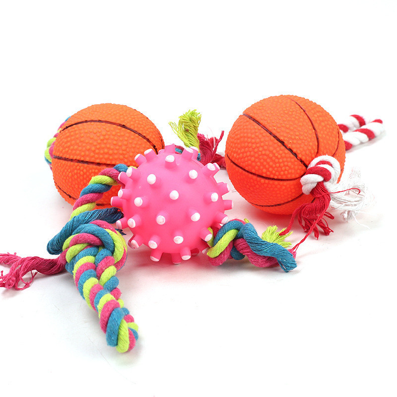 1PC Puzzle Dog Toys Molar Teeth Sounding Vinyl Toy Drawstring Football Chicken Leg Bone Pet Toy Dogs Pets Accessories
