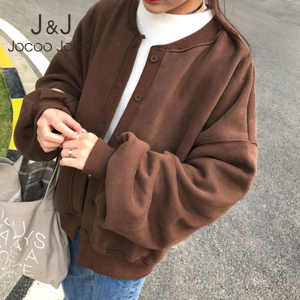 Jocoo Jolee Vintage Solid Harajuku Coats Preppy Style Cardigan Autumn Hoodies Coat Batwing Sleeve Loose Jackets Outwear 210518, Coffee
Jocoo Jolee Vintage Solid Harajuku Coats Preppy Style Cardigan Autumn Hoodies Coat Batwing Sleeve Loose Jackets Outwear 210518, Coffee