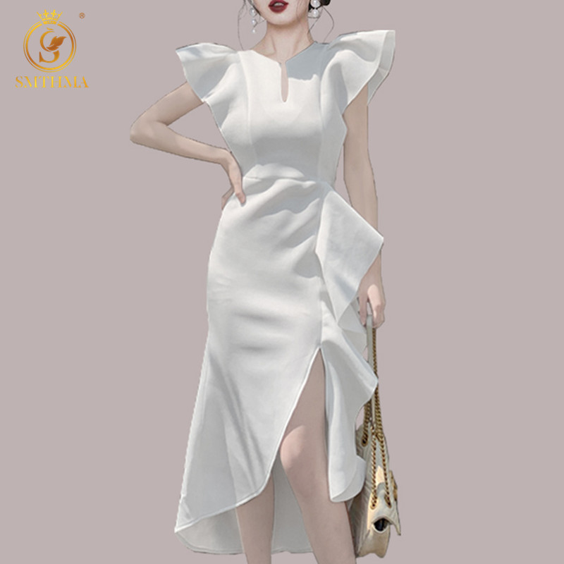 Fashion Women Summer Ruffled Dresses Elegant White Female Irregular Casual Dress Vestidos 210520, Photo color
Fashion Women Summer Ruffled Dresses Elegant White Female Irregular Casual Dress Vestidos 210520, Photo color
