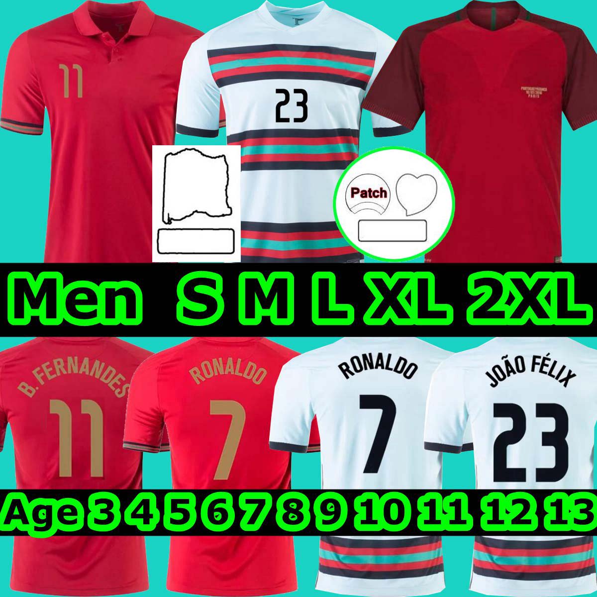 20 21 Portugal RONALDO soccer jerseys 2021 national team JOAO FELIX Bernardo B.FERNANDES HOME AWAY FANS VERSION Camisa de futebol men kids kit football shirts, Adult 20-21 away man
20 21 Portugal RONALDO soccer jerseys 2021 national team JOAO FELIX Bernardo B.FERNANDES HOME AWAY FANS VERSION Camisa de futebol men kids kit football shirts, Adult 20-21 away man