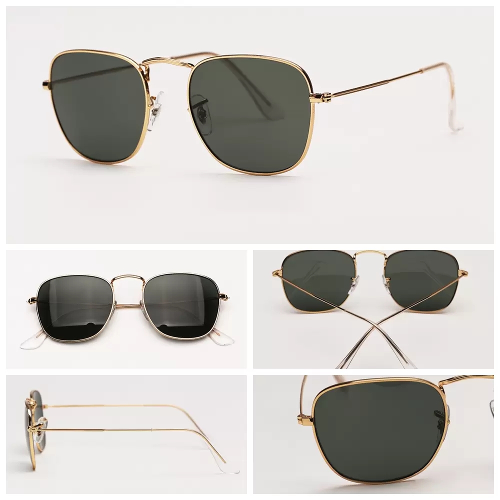Womens Fashion Sunglasses Frank Square Mens Sun Glasses Summer Design G15 Glass UV Protection Lenses Cute Eyewear Woman Man Eyeglasses with Red Line stickers
Womens Fashion Sunglasses Frank Square Mens Sun Glasses Summer Design G15 Glass UV Protection Lenses Cute Eyewear Woman Man Eyeglasses with Red Line stickers